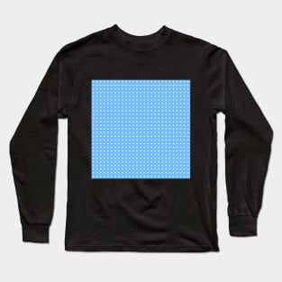 Light Azure Polka Dots Long Sleeve T-Shirt